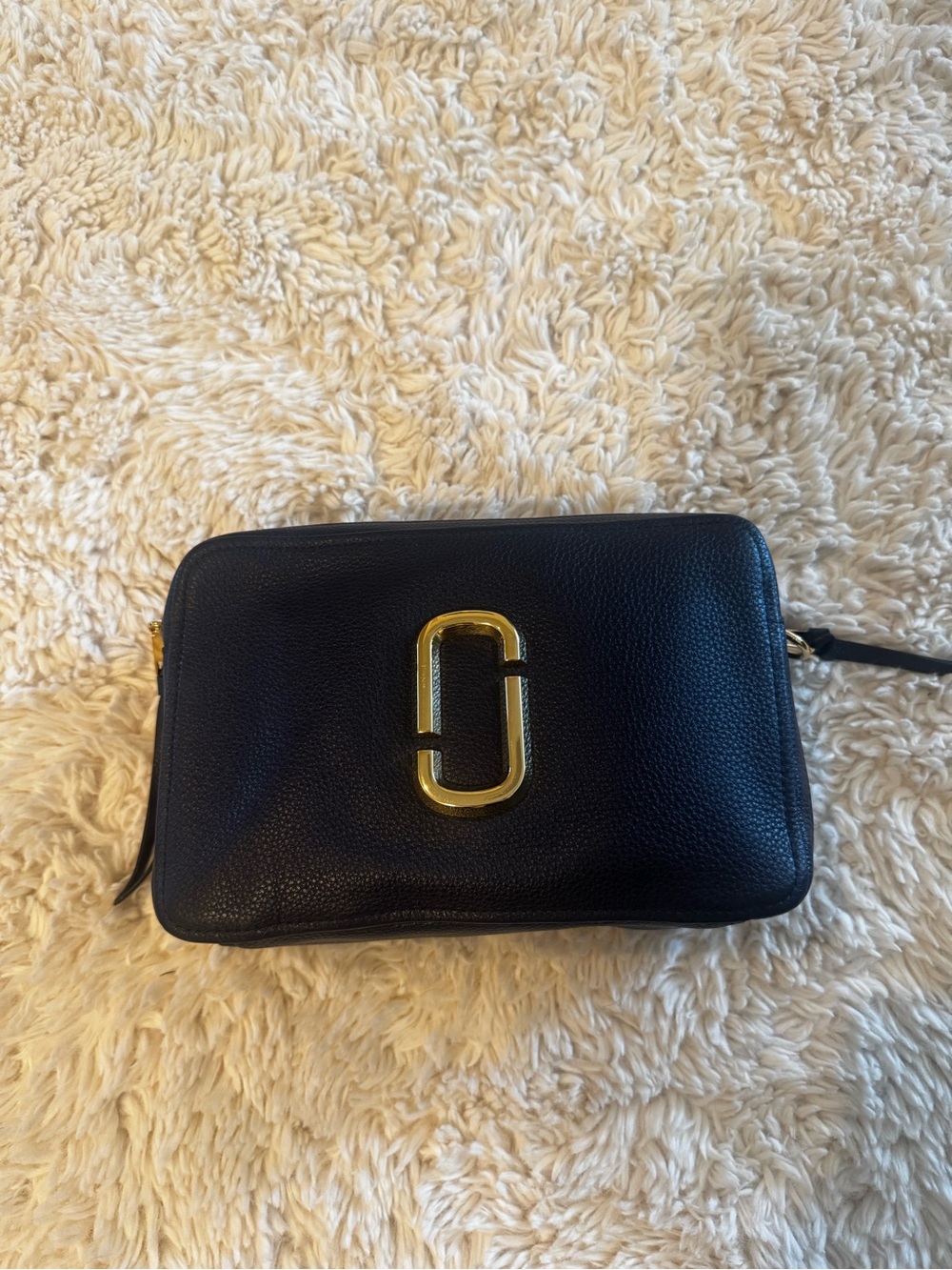 MARC JACOBS The Softshot M0014591 Navy Leather Women's Shoulder Bag - Picture 11 of 12